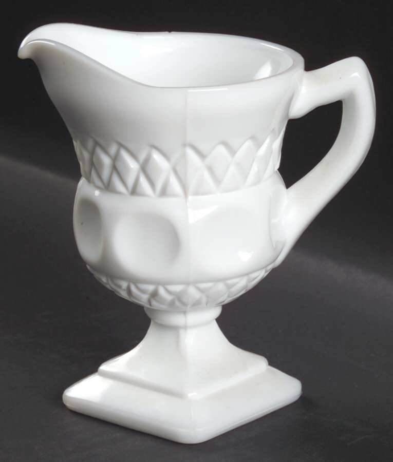 Lacette Milk Glass Creamer by Colony-1