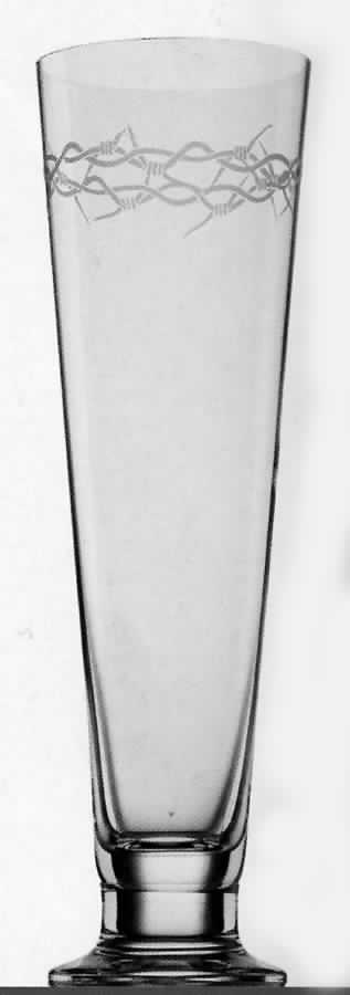Tattoo White Barbed Wire Pilsner Glass by Marc Aurel-1