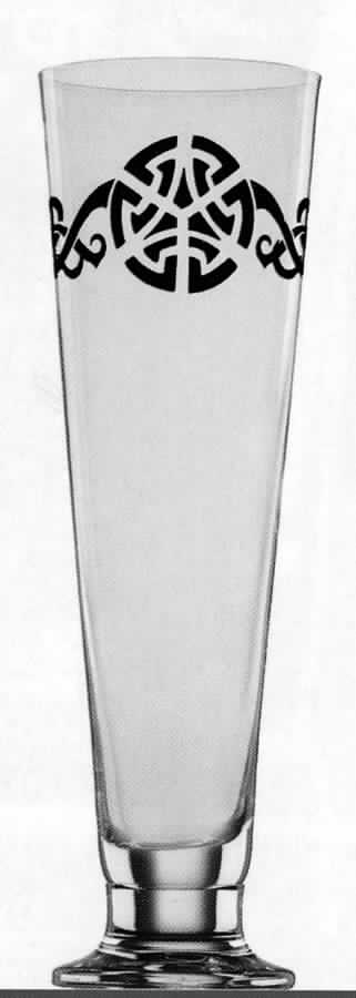 Tattoo Black Tribal Band Pilsner Glass by Marc Aurel-1