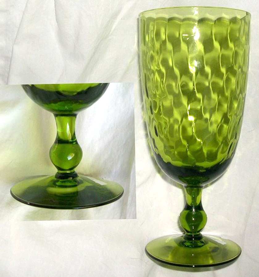Early American Moss Green Frosted Iced Tea by Morgantown-1
