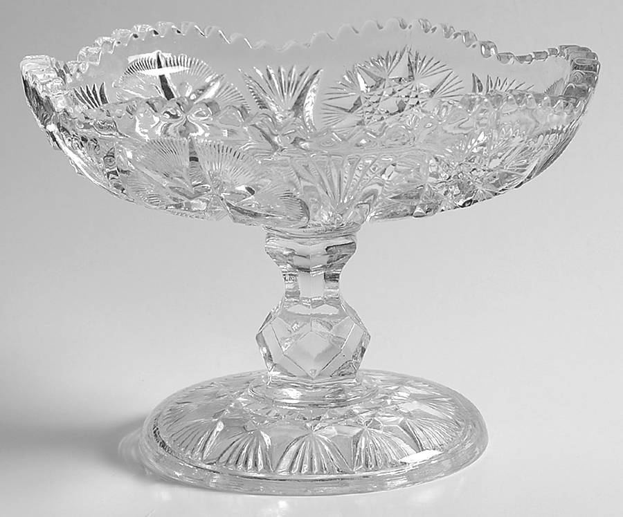 Yutec Clear 4" Height Open Compote by McKee-1