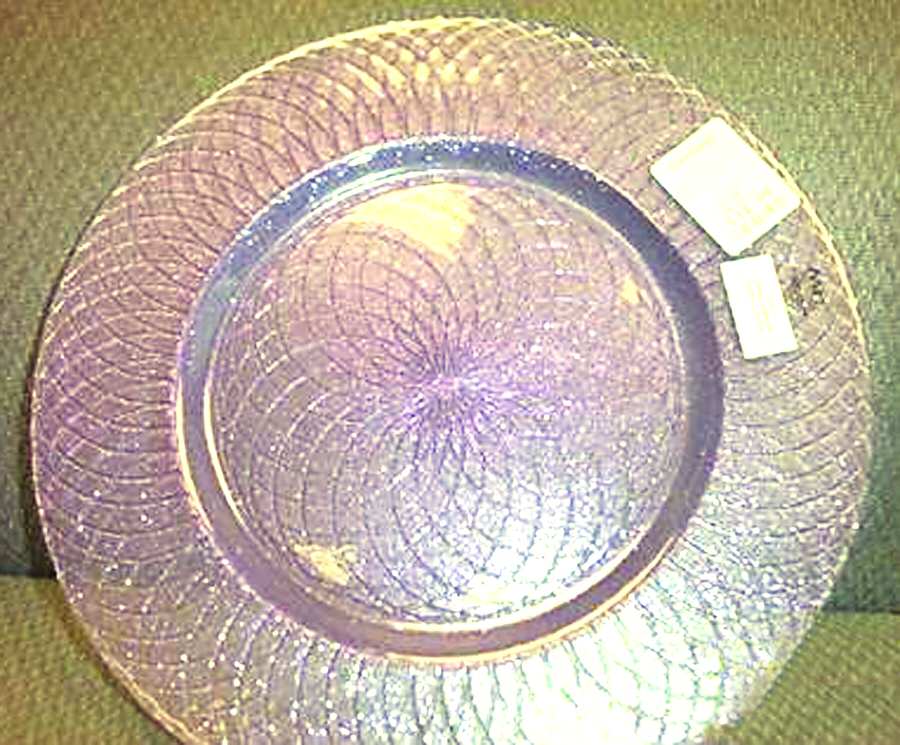 Spiral Amethyst Service Plate by Mar Home Decors-1