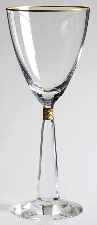 Casanova Gold Water Goblet by Moser-1