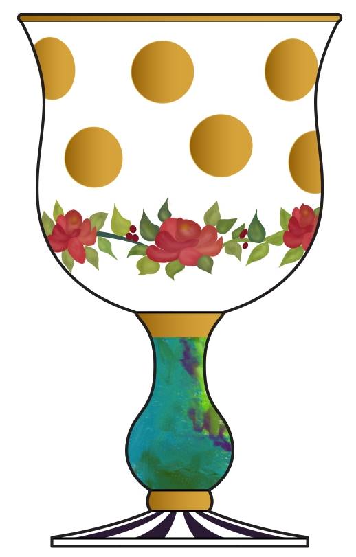 Heirloom Water Goblet by MacKenzie-Childs-1