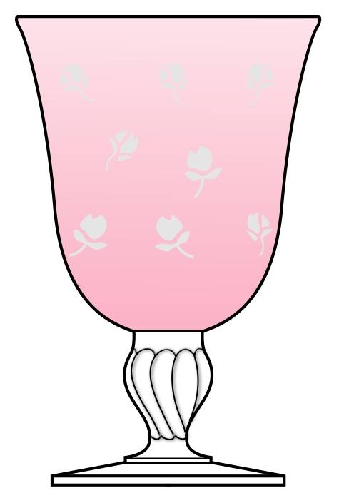 Rose Goblet All Purpose by Mazzoli Glass-1