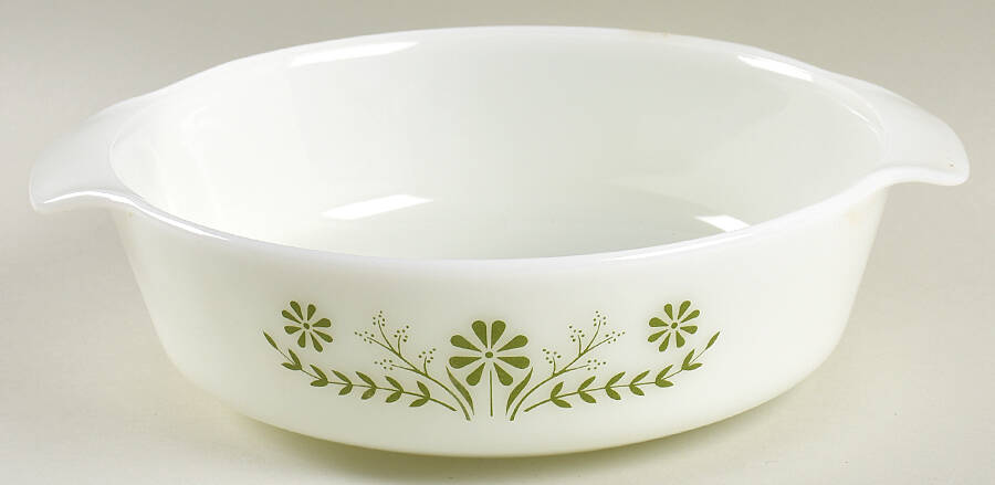 Primrose Dream 2 Quart Round Covered Casserole, No Lid by McKee-1