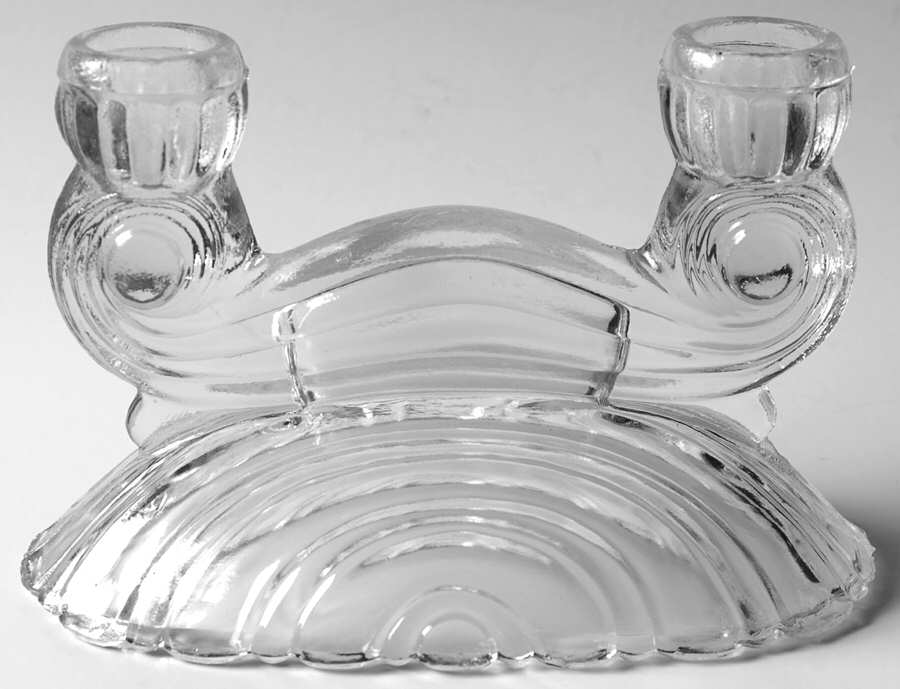 208 Double Light Candlestick by Slick Glass Company-1