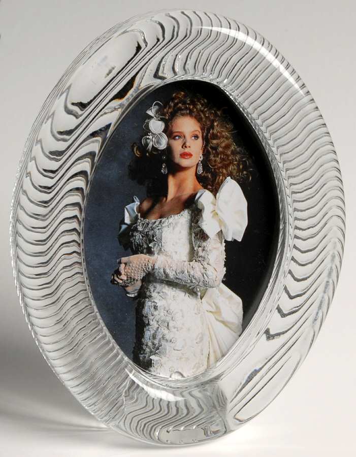 Polished Portraits Oval Frame-Holds 3" X 4 1/2"  Photo by Mikasa-1