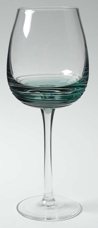 Swirl Green Water Goblet by Mikasa-1
