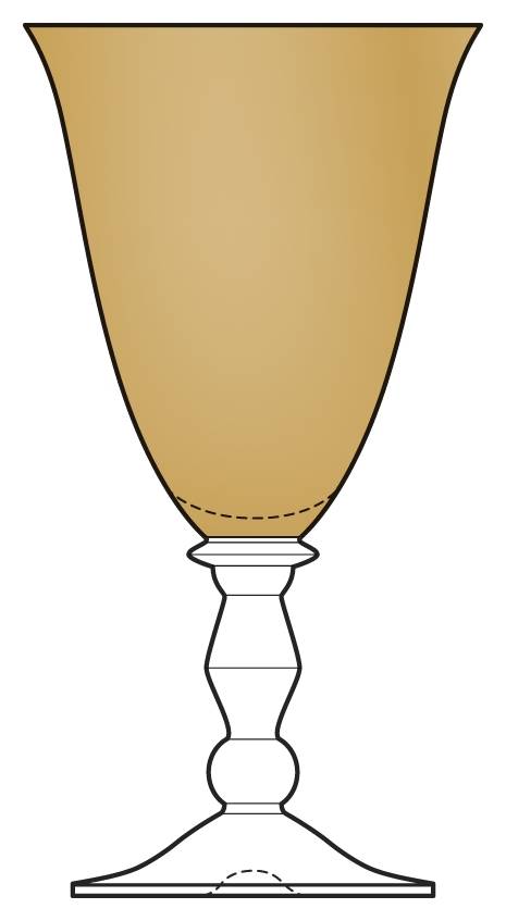 Kensington Amber Water Goblet by Mikasa-1