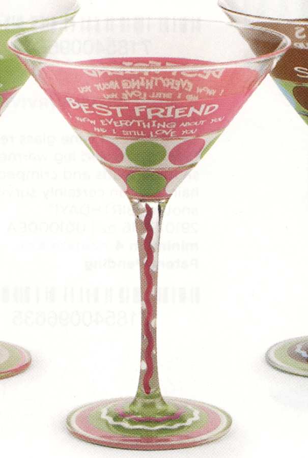 Cheers Martini Glass by Mud Pie-1