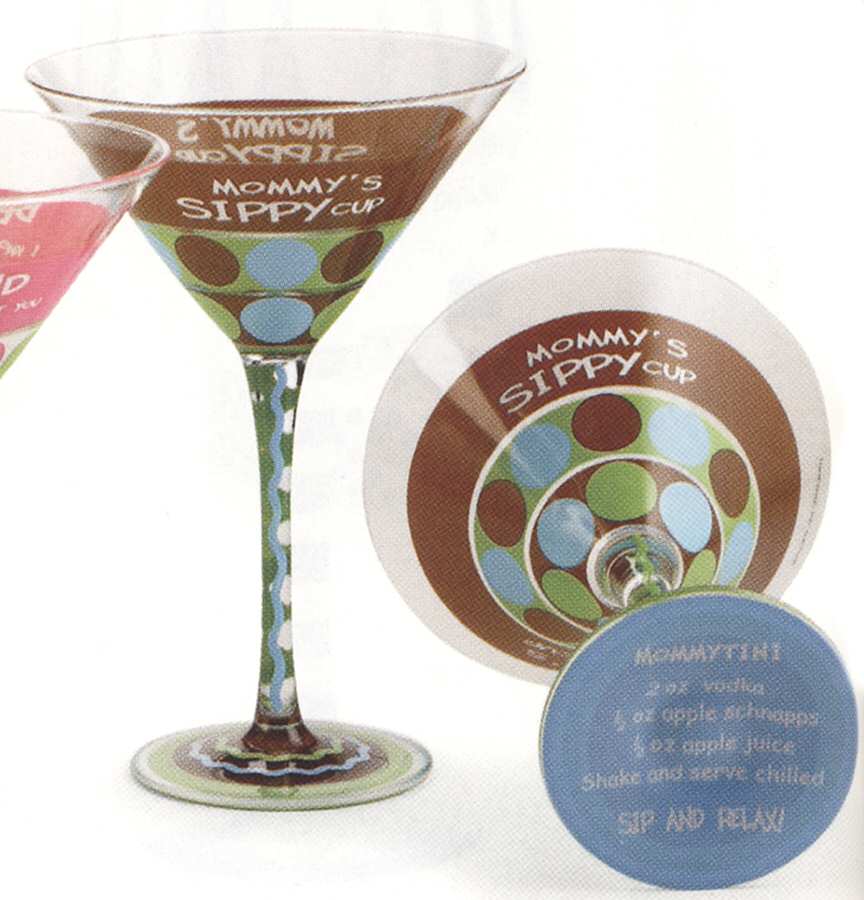 Cheers Martini Glass by Mud Pie-1
