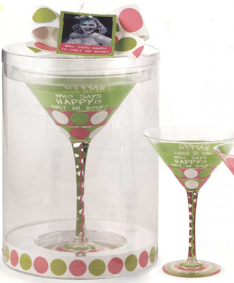 Cheers Martini Glass by Mud Pie-1