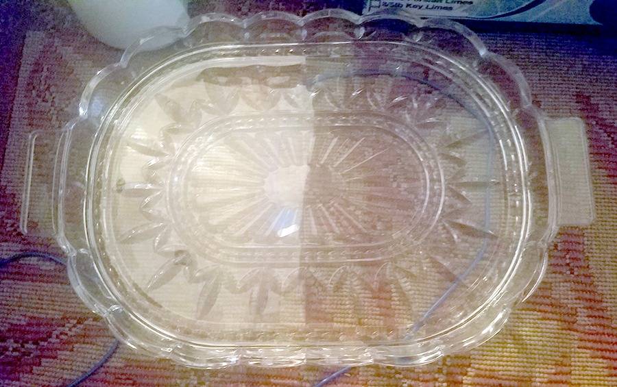 Dresden 18" Oval Tray by Macryl Crystal-1