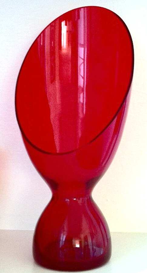 Coronet Ruby Red Single Light Candlestick by Morgantown-1