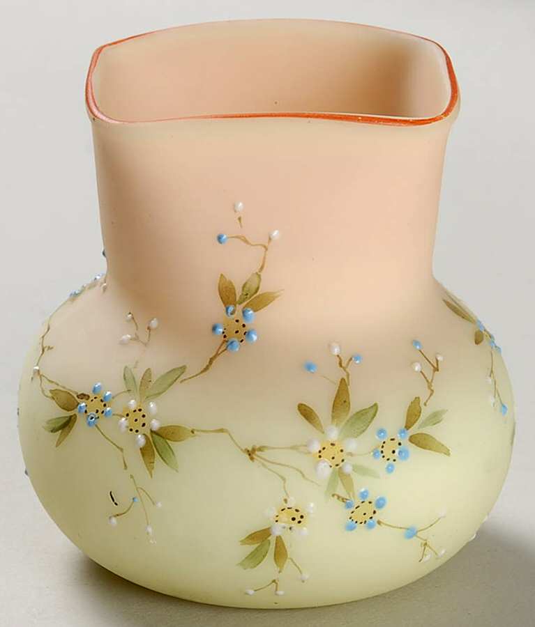 Burmese Toothpick Holder by Mt Washington Glass Works-1