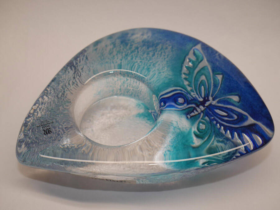 Art Glass-Not Paperweights Or Animals Votive Candleholder by Mats Jonasson-1