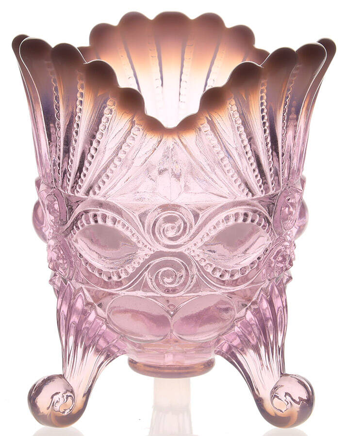 Eye Winker Pink Opal Footed Open Spooner by Mosser (Ohio)-1