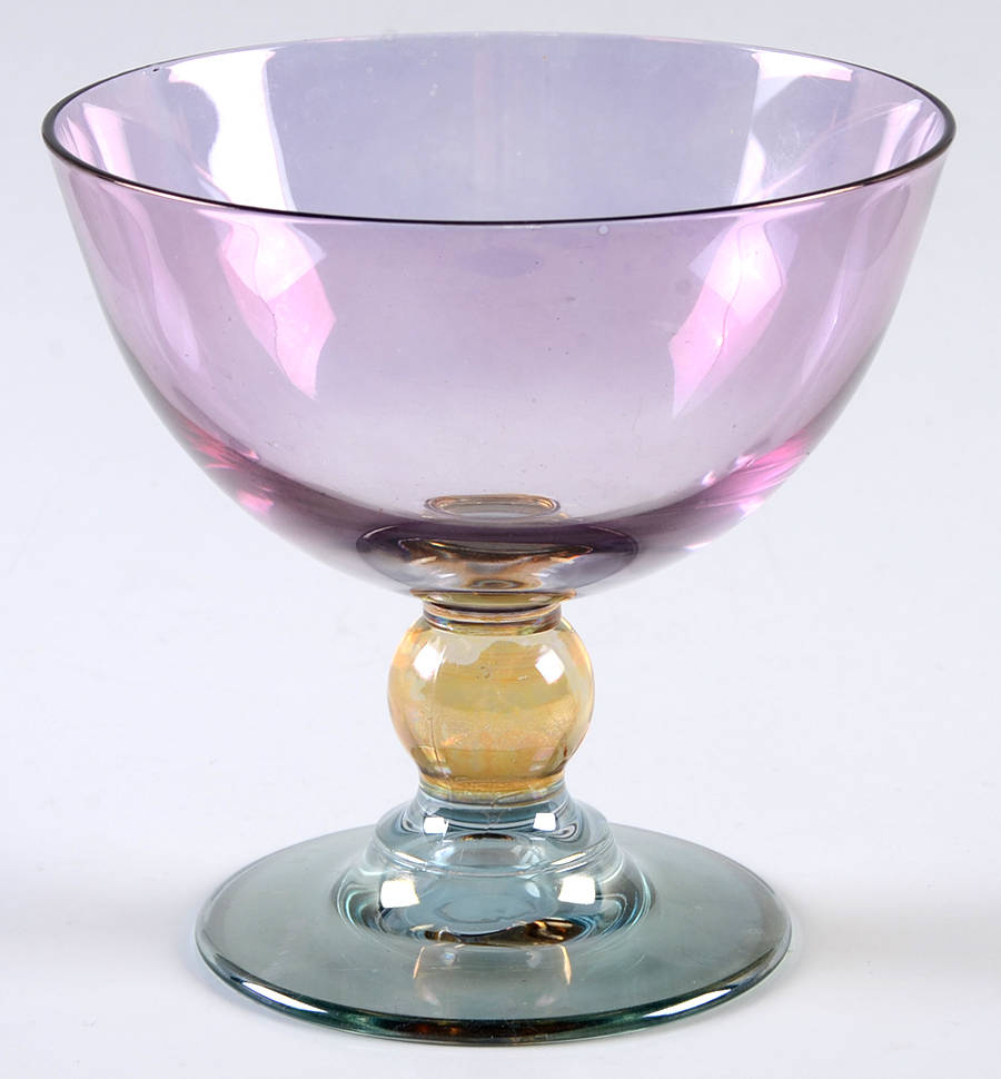 Rainbow Lavender-Green Champagne/Tall Sherbet by Mila Intl-1