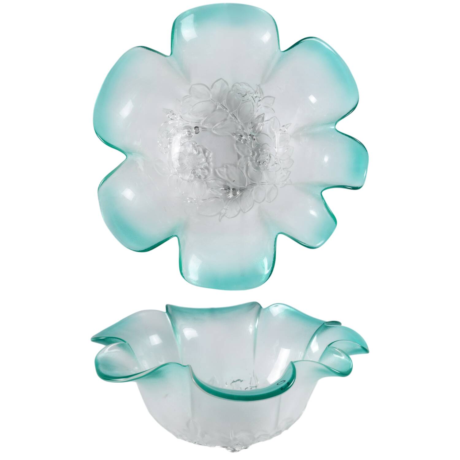 Rosella-Green 10" Fluted Bowl by Mikasa-1