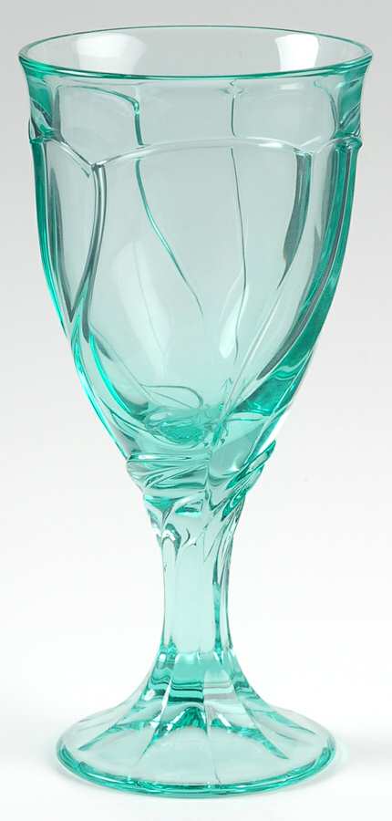 Sweet Swirl-Aqua Water Goblet by Noritake-1