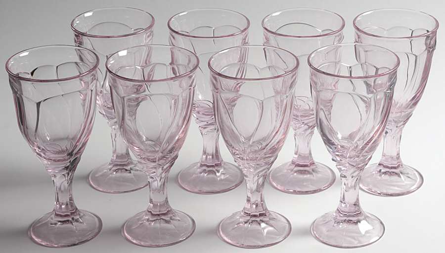 Sweet Swirl Pink Water Goblet - Set of 8 by Noritake-1