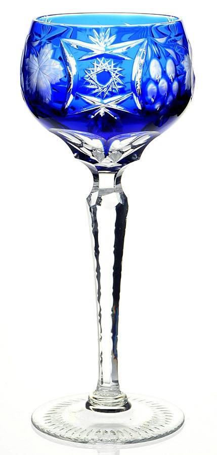 Traube Cobalt Blue Tall Hock Wine by Nachtmann-1