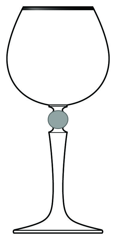 Platinum Pearl Water Goblet by Nikko-1