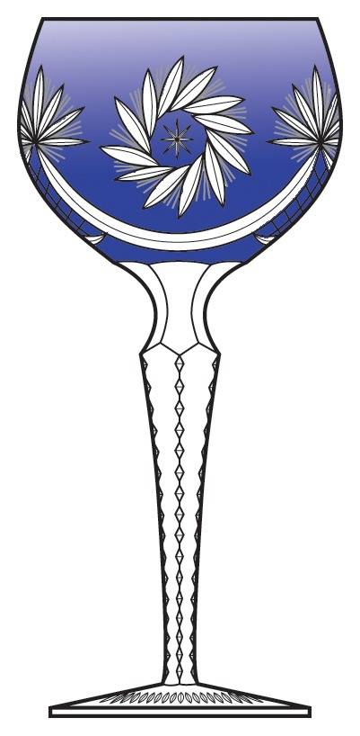 Schliff Schleuder Cobalt Blue Hock Wine by Nachtmann-1