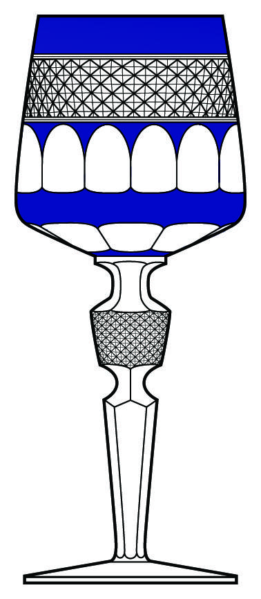 NCH20-Cobalt Blue Water Goblet by Nachtmann-1