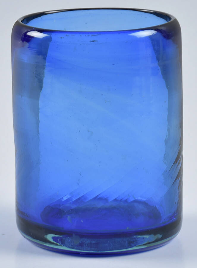 Pure Cobalt 12 Oz Flat Tumbler by Novica Glass-1