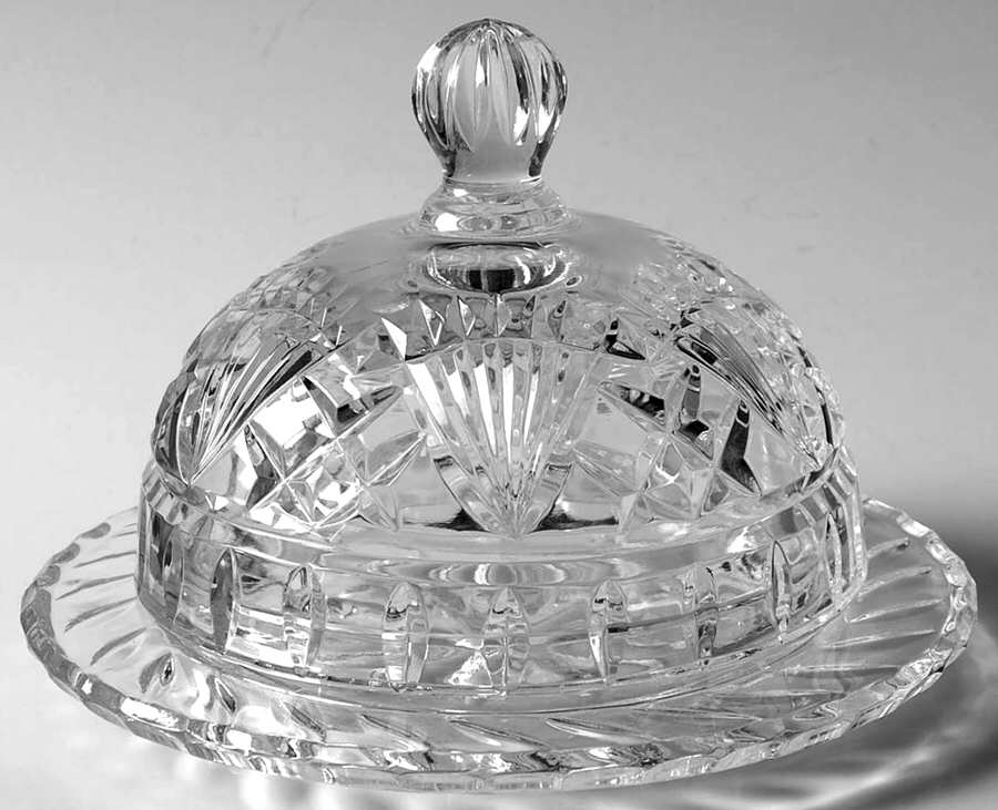 NMG17 Round Covered Butter by Neiman Marcus Crystal-1