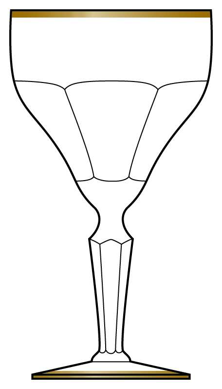Judith Gold Water Goblet by Oertel (Germany)-1