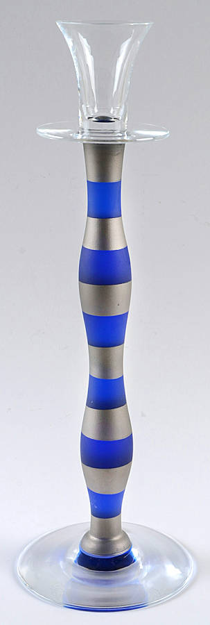 Celeste 13" Tall Single Light Candlestick by Orrefors-1