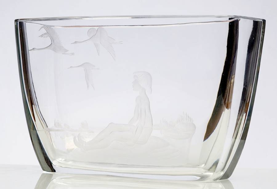 Sven Palmqvist (Sp) 6" Flower Vase by Orrefors-1