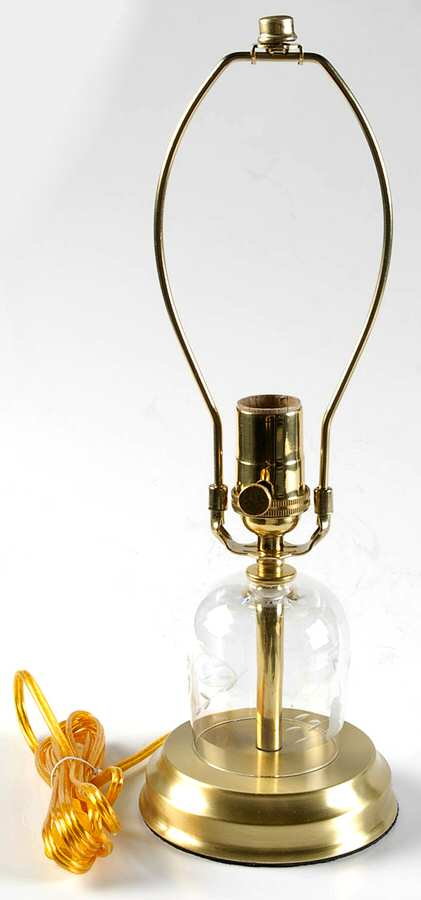 Bordeaux Clear Electric Lamp & Shade HC by Princess House-1