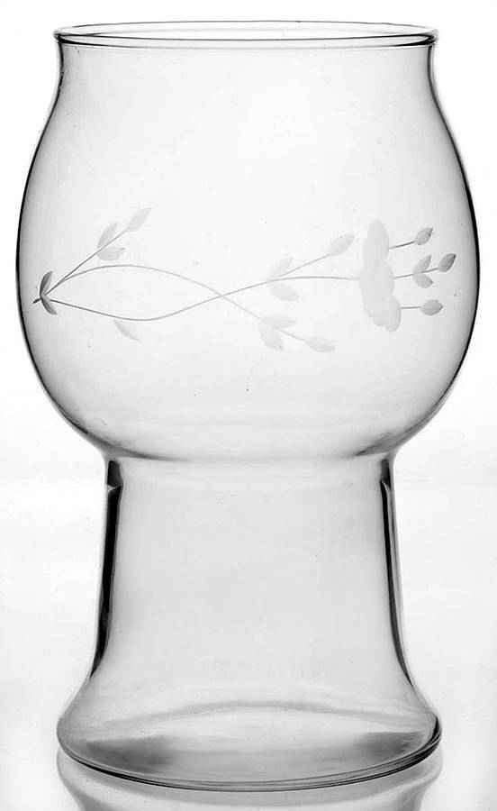 Heritage 8" 1 Piece Open Hurricane/Vase by Princess House-1