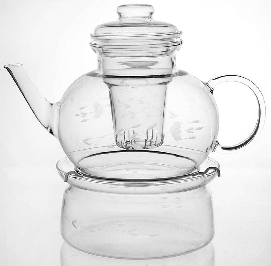 Heritage Teapot-W/Infuser & Warmer by Princess House-1
