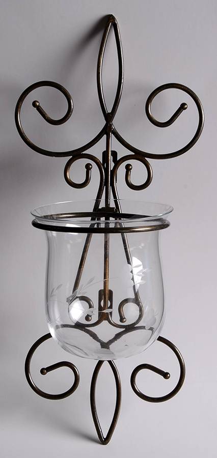 Heritage Metal Wall Sconce with Glass Votive by Princess House-1