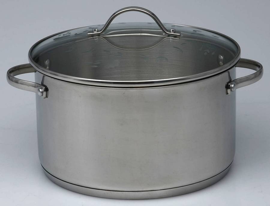 Heritage 6 Qt Stainless Dutch Oven & Glass Lid by Princess House-1