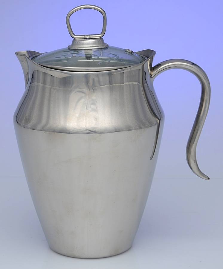 Heritage Metal Carafe & Glass Lid by Princess House-1