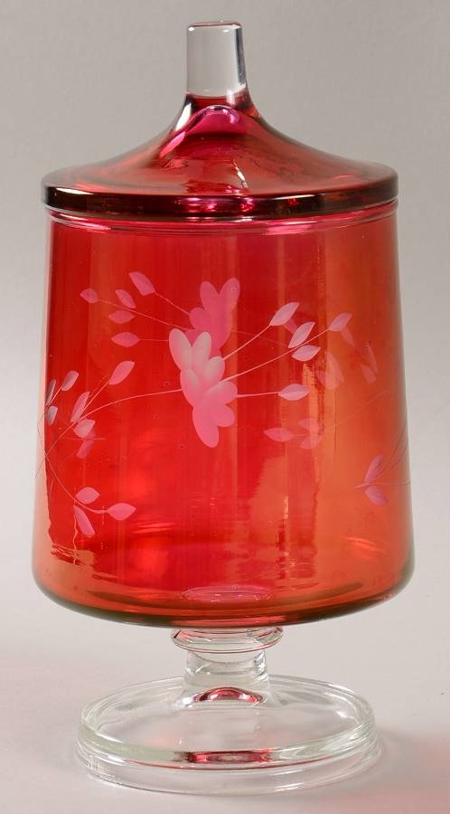 Heritage Footed Candy Dish & Lid by Princess House-1