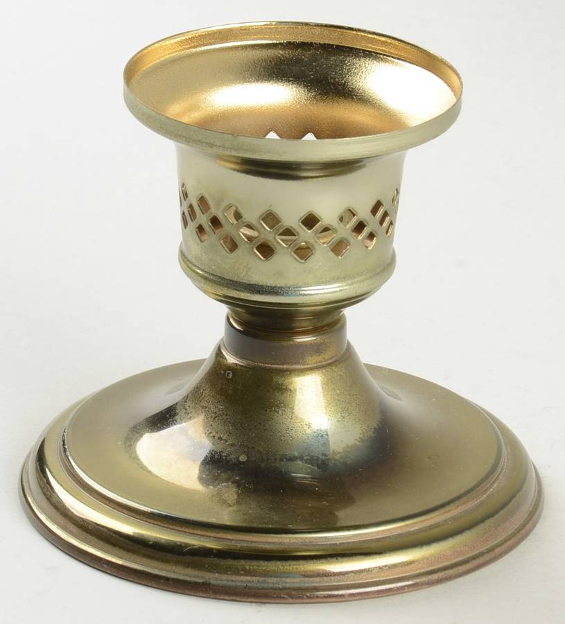 Heritage Brass Base for Hurricane Lamp by Princess House-1