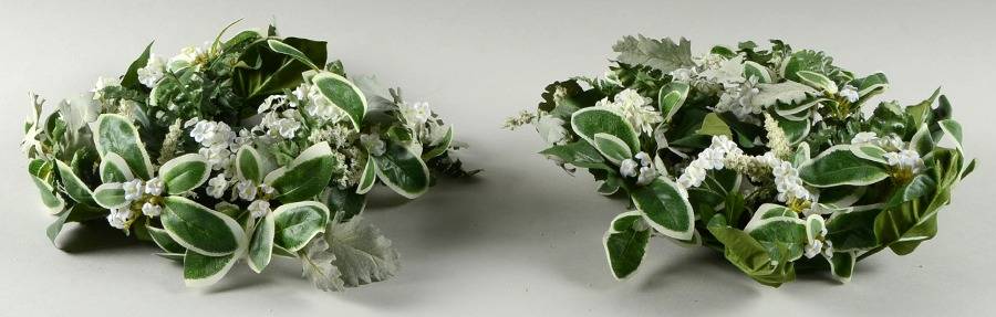 Heritage (Set of 2) Floral Candle Ring by Princess House-1