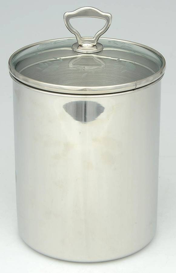 Heritage Medium Metal Canister & Glass Lid by Princess House-1