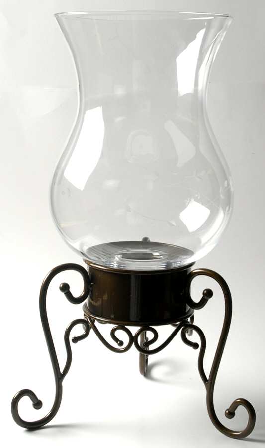 Heritage Meridian Hurricane & Metal Stand by Princess House-1