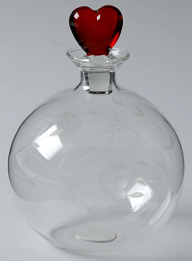 Heritage Round Perfume Bottle & Stopper by Princess House-1