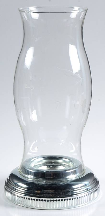 Heritage Hurricane Lamp & Metal Base by Princess House-1