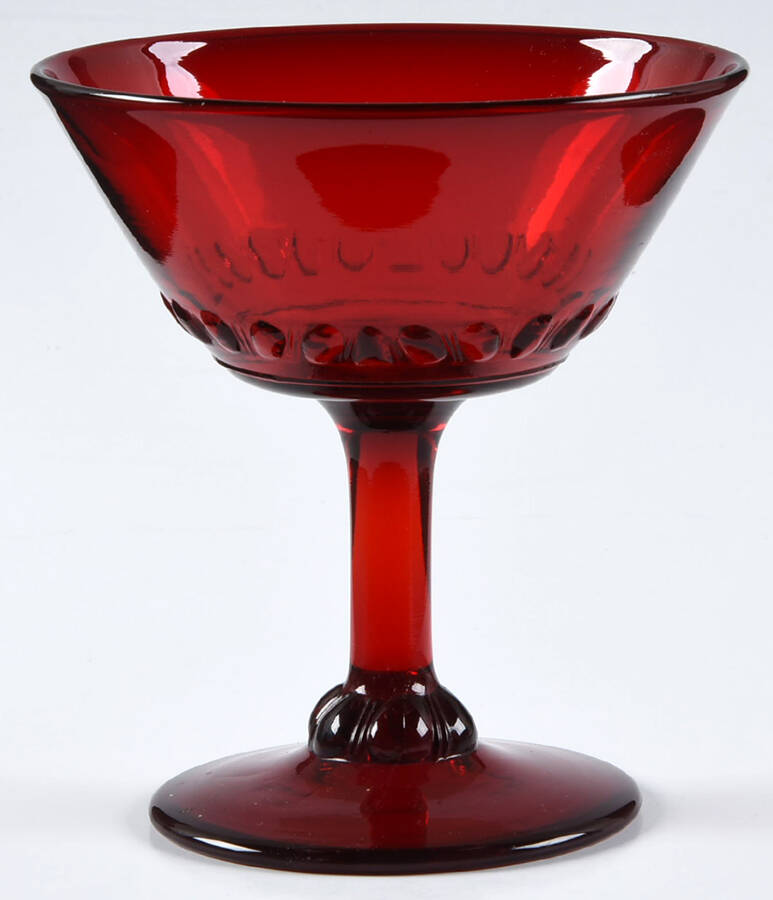 Wotta Ruby Champagne/Tall Sherbet by Paden City-1