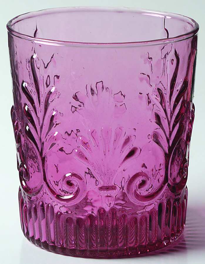 Adams Cranberry Double Old Fashioned by Pilgrim Glass-1
